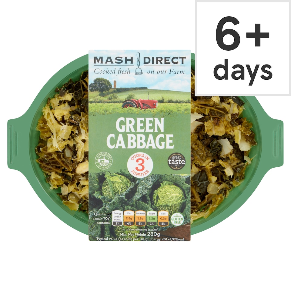 Mash Direct Green Cabbage 280G