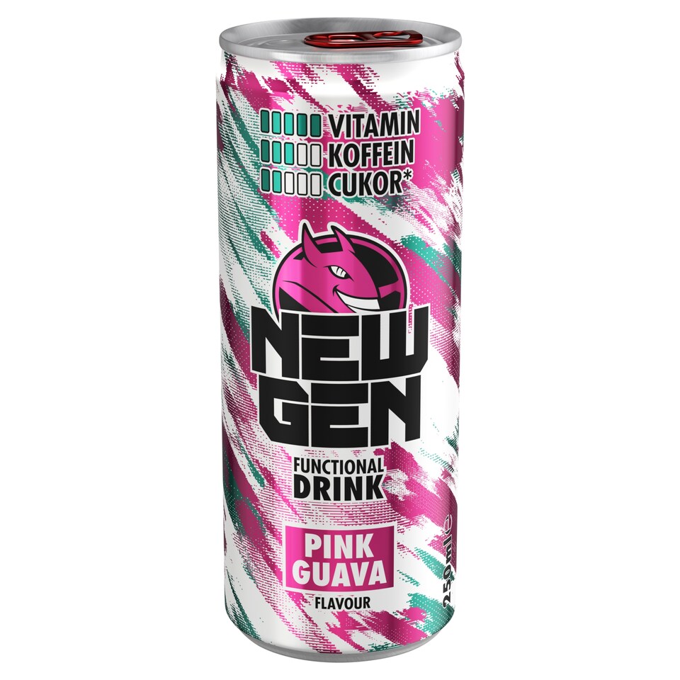 image 1 of New Gen Pink Guava Flavour Functional Drink 250 ml