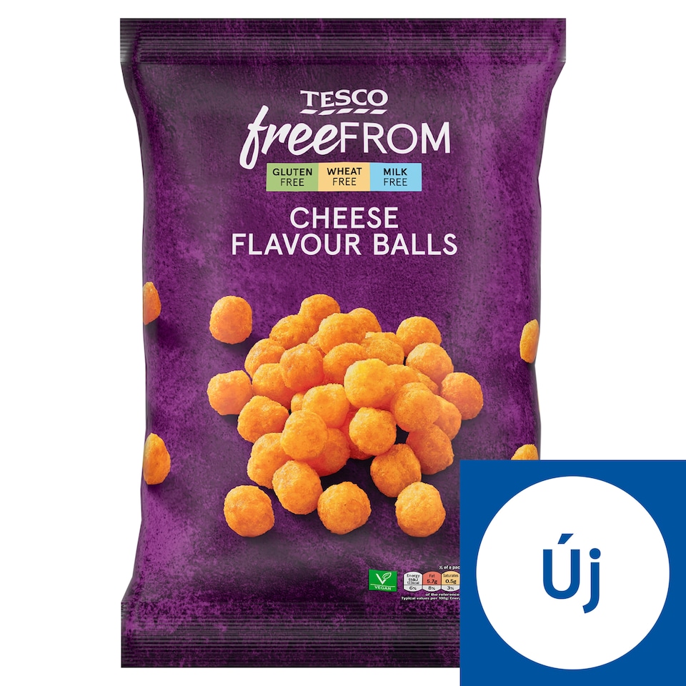 Tesco Free From gluténmentes sajt ízű kukorica-burgonya snack 150 g