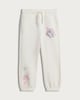 image 4 of F&F Girls Cotton Rich Unicorn Cuffed Joggers in White