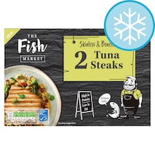 The Fish Market 2 Skinless & Boneless Tuna Steaks 280G