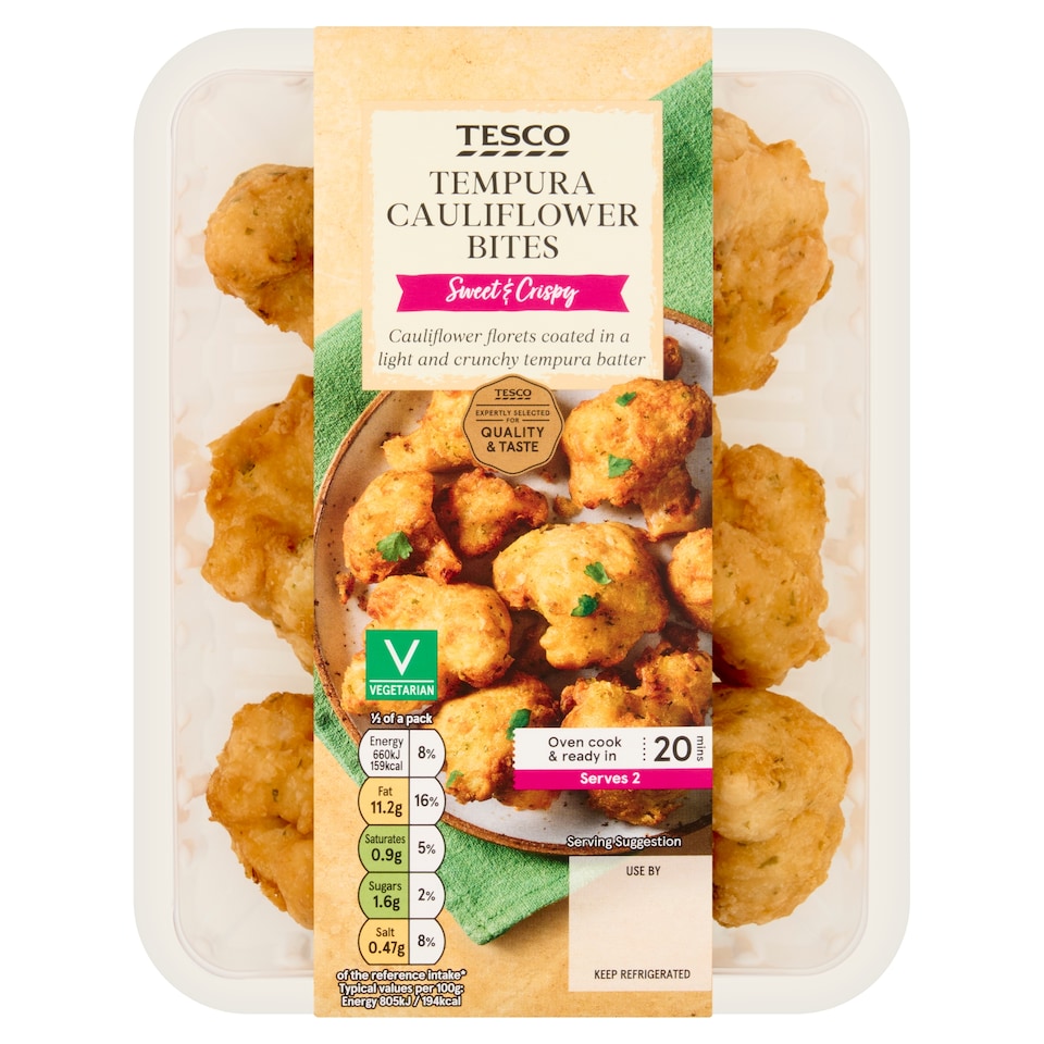 Tesco Tempura Cauliflower Bites 200g