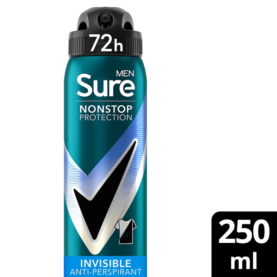 image 1 of Sure Men Invisible Ice Fresh 72h Nonstop Protection Antiperspirant Deodorant 250ml