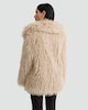 image 3 of The F&F Edit Shaggy Faux Fur Coat in Brown