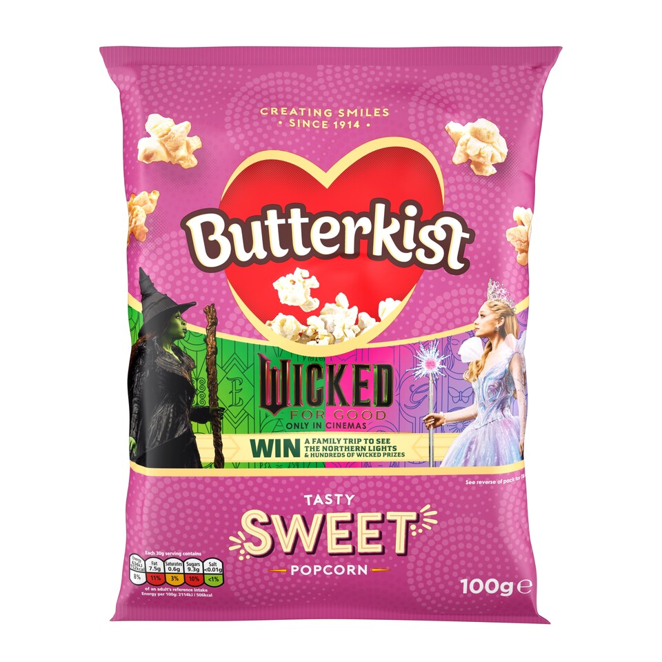 image 1 of Butterkist Cinema Sweet Popcorn 100G
