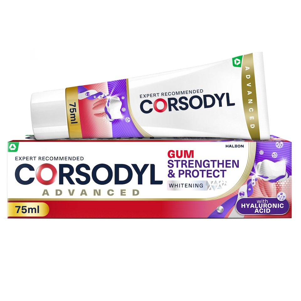 image 1 of Corsodyl Gum Strengthen & Protect Whitening Toothpaste 75ml