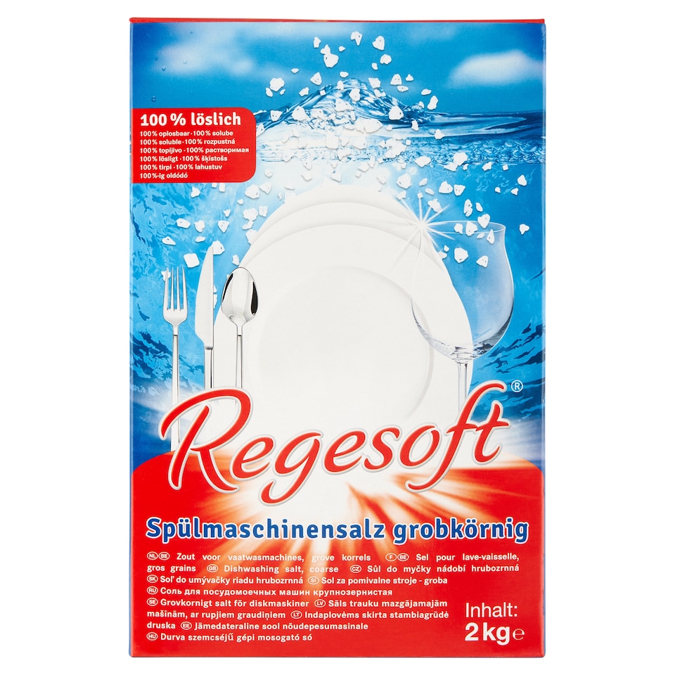 Regesoft durva szemcséjű gépi mosogató só 2 kg