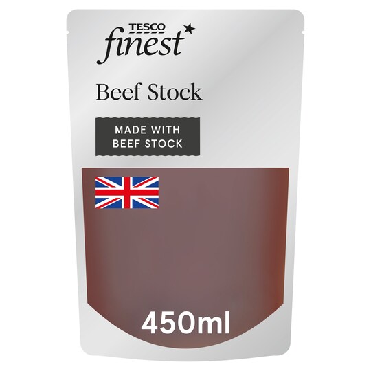 Tesco Finest Beef Stock 450Ml Tesco Groceries