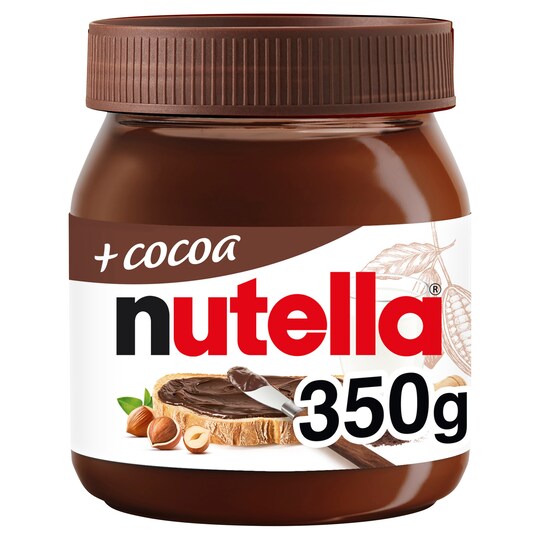 Nutella Plus Cocoa Chocolate & Hazelnut Spread 350G Tesco Groceries