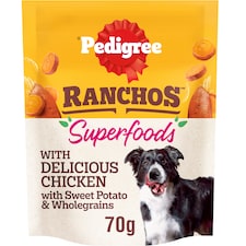 Pedigree Ranchos Superfoods Dog Food Treat with Chicken 70g