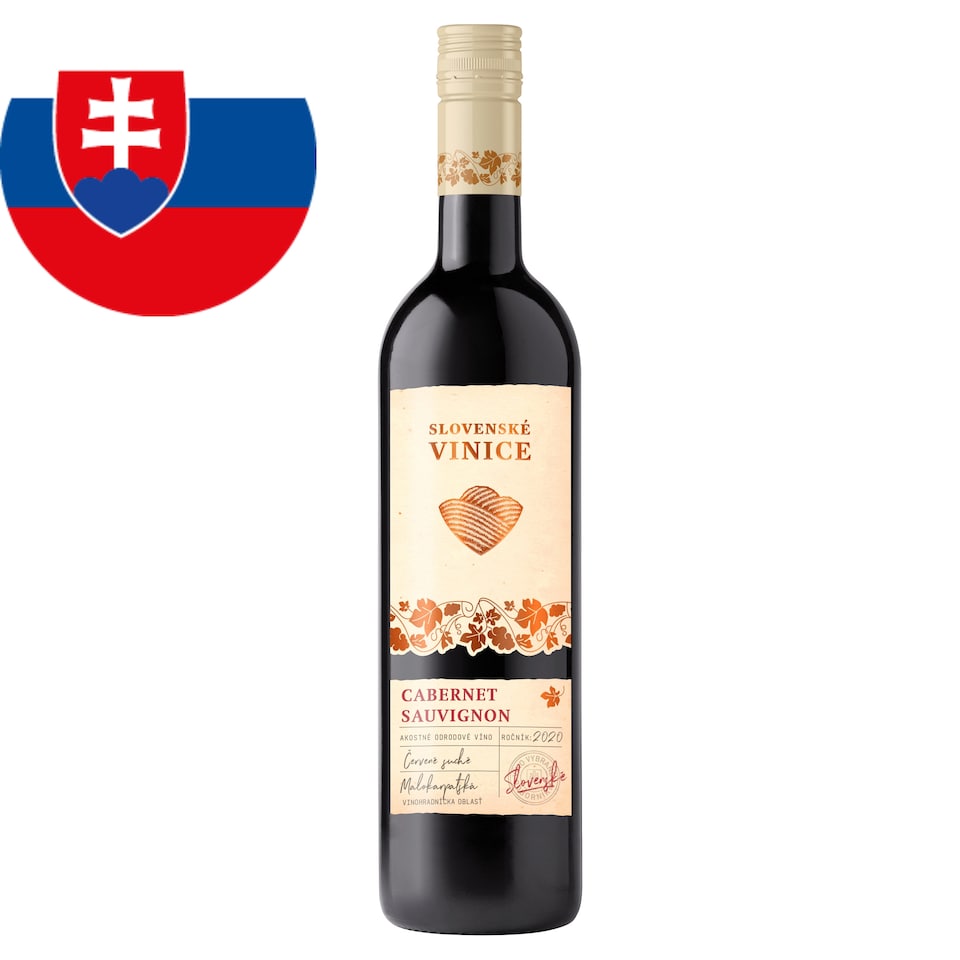 Slovenské Vinice Cabernet Sauvignon Slovak Quality Varietal Red Dry Wine 0.75 L