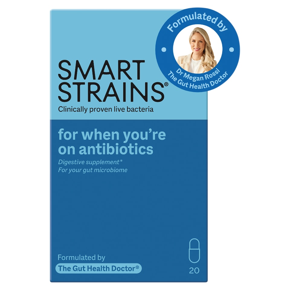 SMART STRAINS probiotics for when you're on antibiotics & travelling - 20 Capsules
