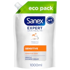 Sanex Expert Skin Health Sensitive Shower Gel Cream 1 Litre