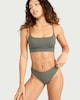 image 2 of F&F 3-Pack Ribbed Thongs in Multi