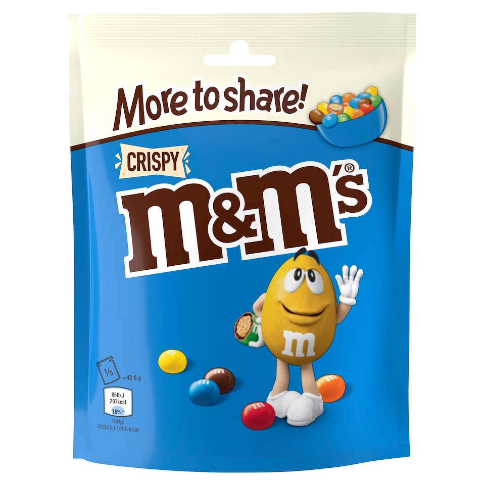 M&M's Crispy Milk Chocolate Bag 213g
