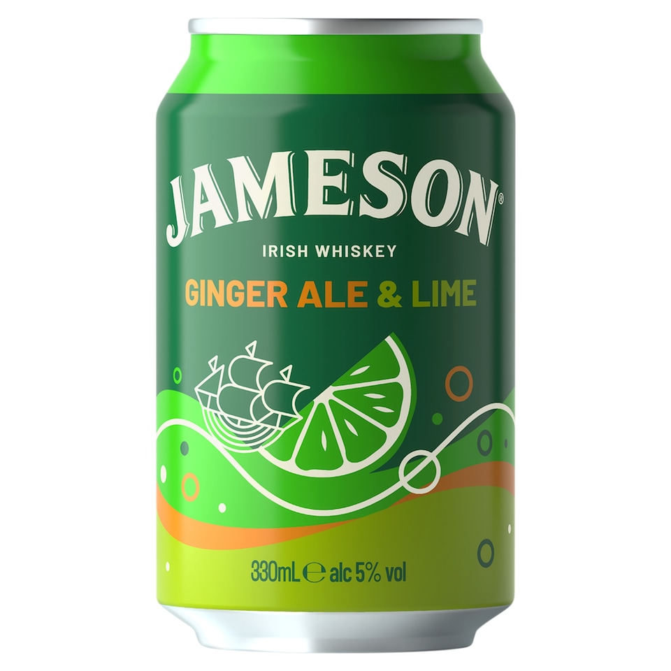 image 1 of Jameson Irish Whiskey Ginger Ale & Lime 330ml