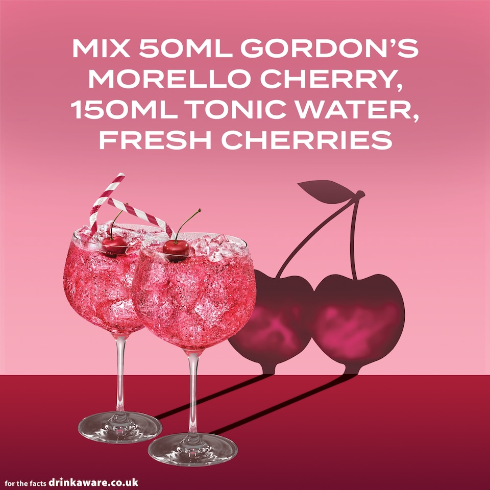 image 1 of Gordon's Morello Cherry Distilled Gin 70cl