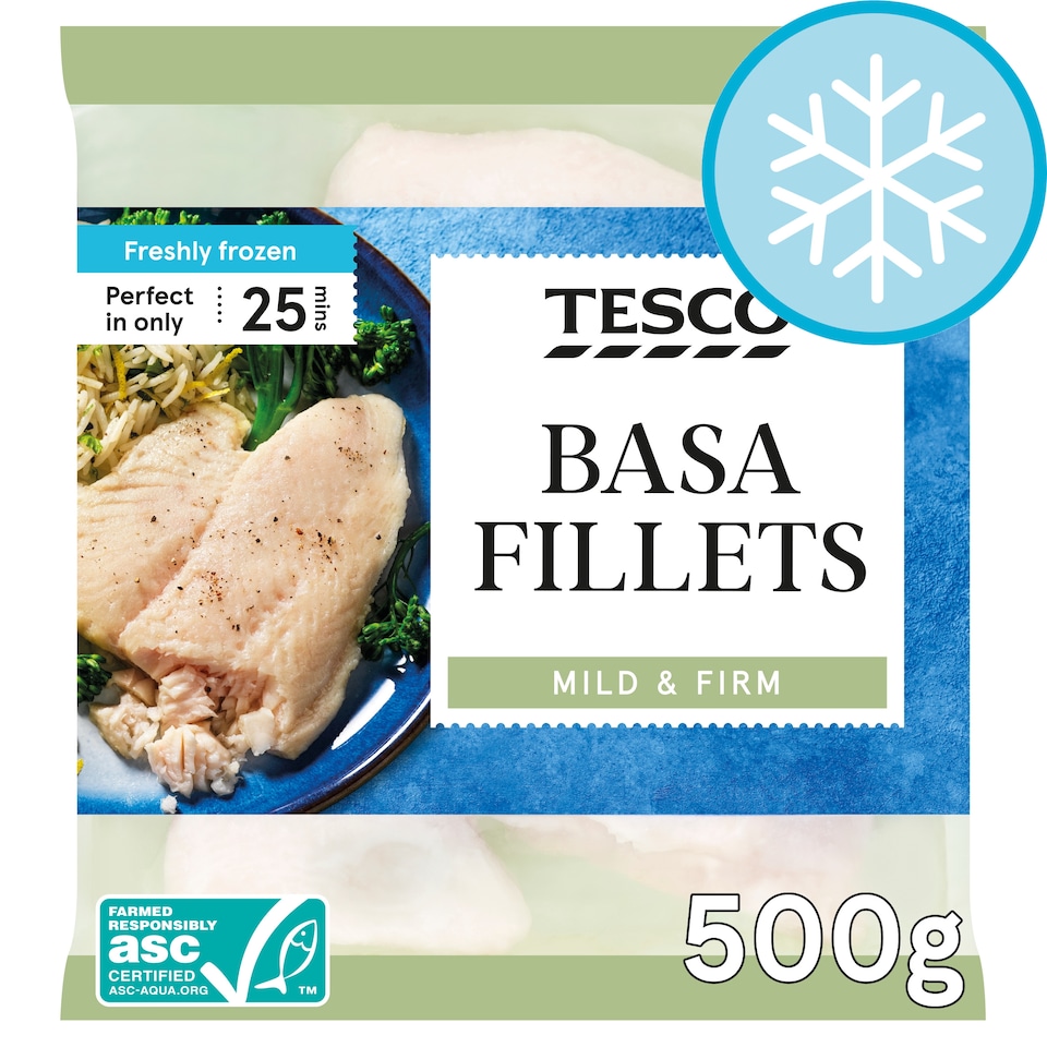 Tesco Basa Fillets 500G