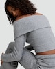 image 3 of OH ME OH MY Ribbed Off Zip Through Co-ord Top in Grey