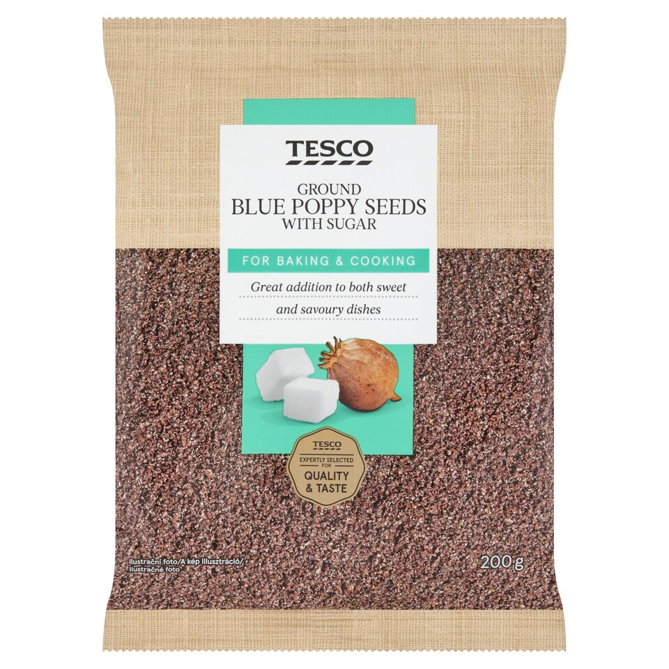Tesco Ground Blue Poppy Seeds with Sugar 200g