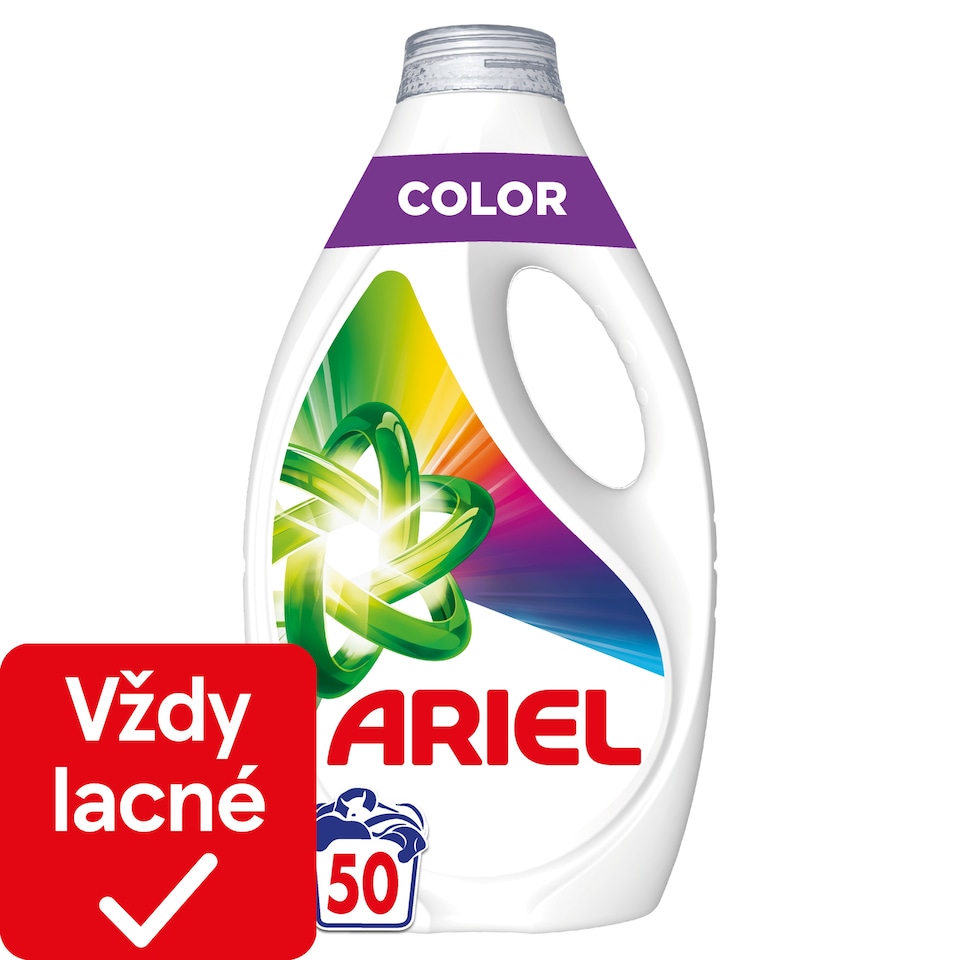 obrázok 1 z Ariel Tekutý prací prostriedok, 50 praní, Na farebnú bielizeň