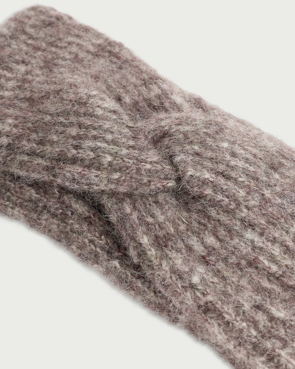 image 1 of F&F Knitted Twist Headband in Neutral