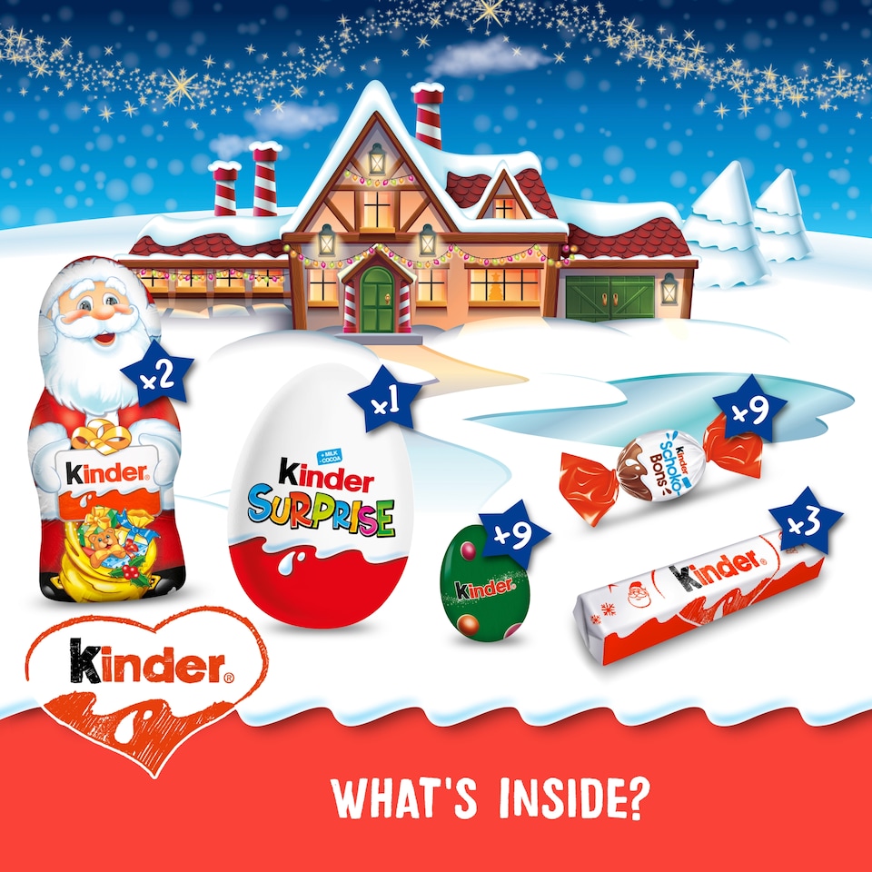 image 1 of KINDER ADVENT KALENDAR 184g