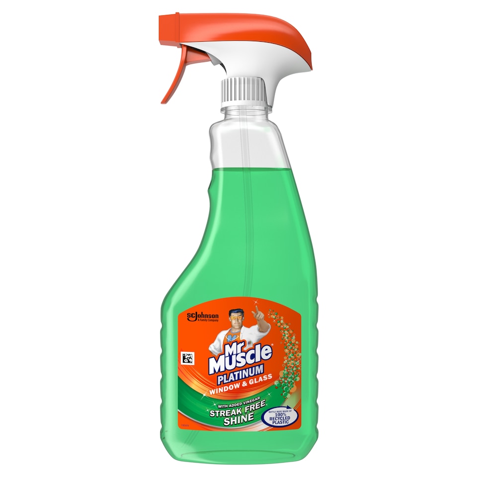 image 1 of Mr Muscle Platinum Window & Glass Glass Cleaning Spray 500ml