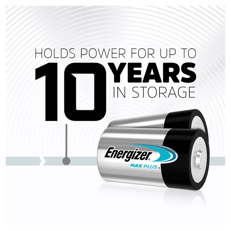 image 1 of Energizer Max Plus D 2 Pack