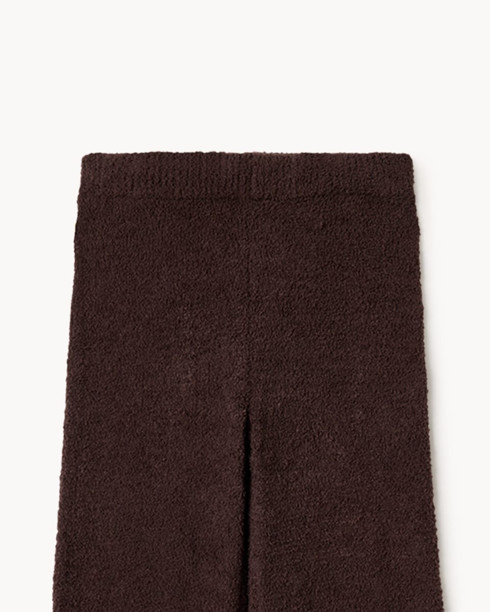 image 1 of F&F Girls Knitted Zip Through Hoodie and Joggers Set in Brown