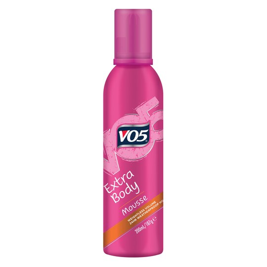 Vo5 Extra Body Styling Mousse 200Ml Tesco Groceries