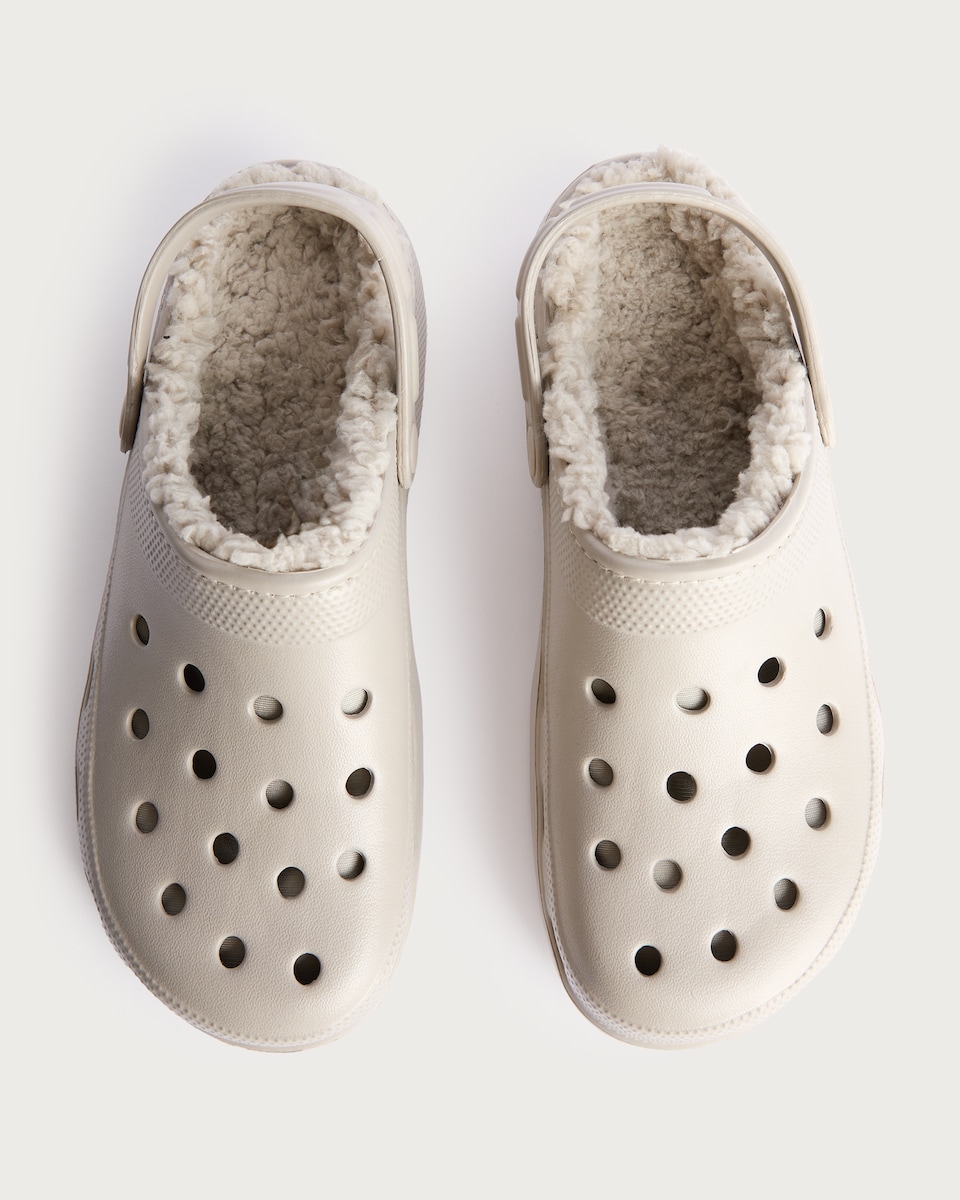 image 1 of F&F Borg Lined Clogs in Neutral