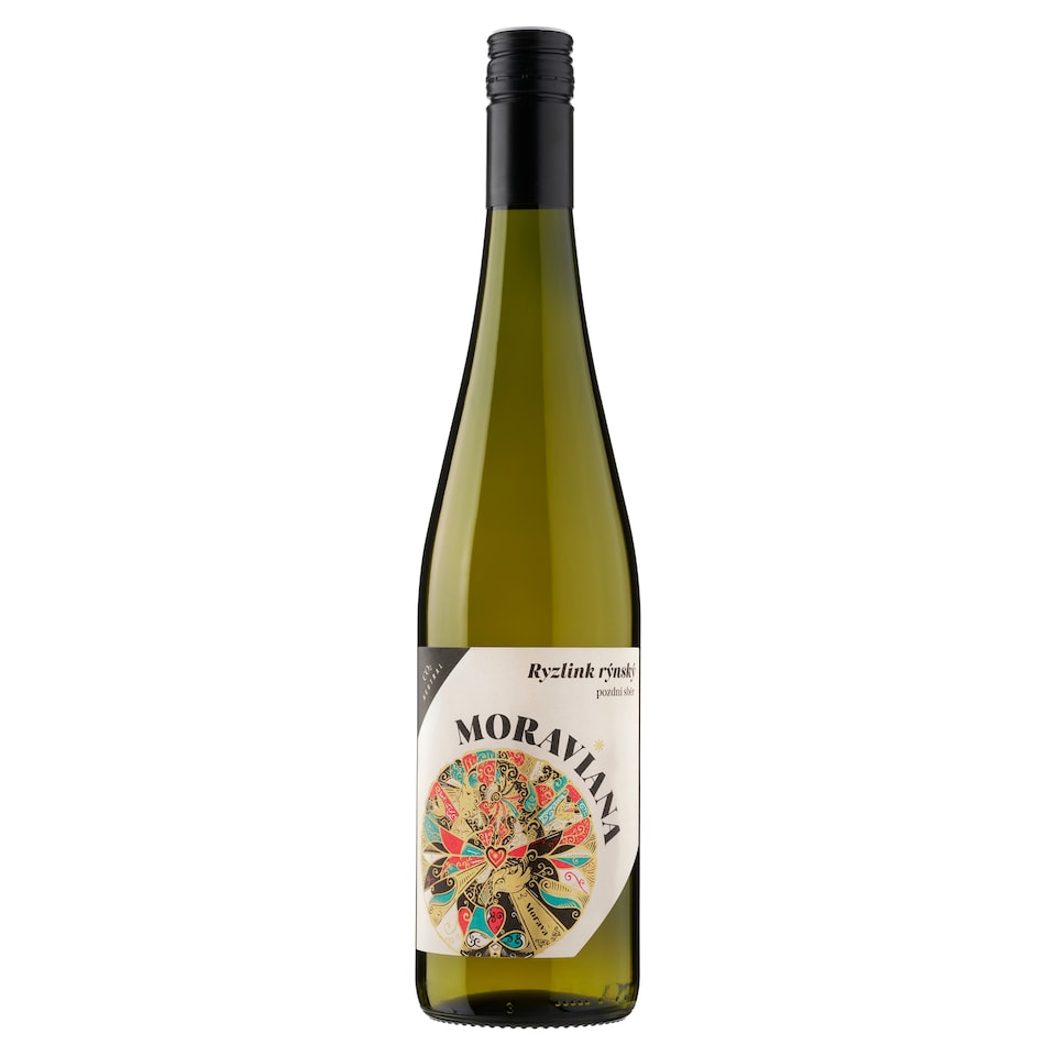 Obrázek 1 pro produkt Moraviana Ryzlink rýnský jakostní víno s přívlastkem pozdní sběr bílé suché 0,75l
