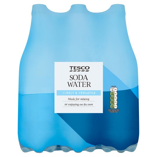 Tesco Soda Water 6X1 Litre Tesco Groceries