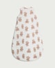 image 2 of F&F Baby Pure Cotton Teddy Bear Print 2.5 Tog Sleeping Bag in White