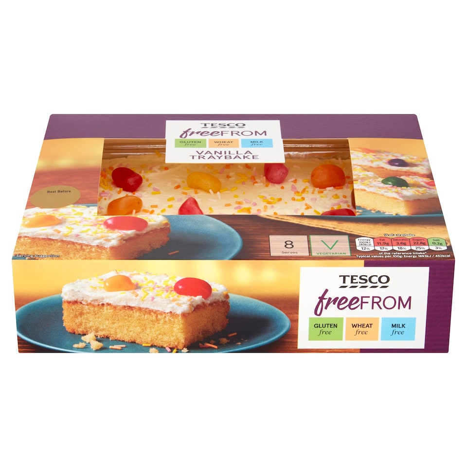 Tesco Free From Vanilla Tray Bake