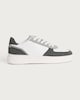 image 1 of Peter Werth Panelled Lace Up Trainers in White