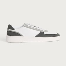 Peter Werth Panelled Lace Up Trainers in White