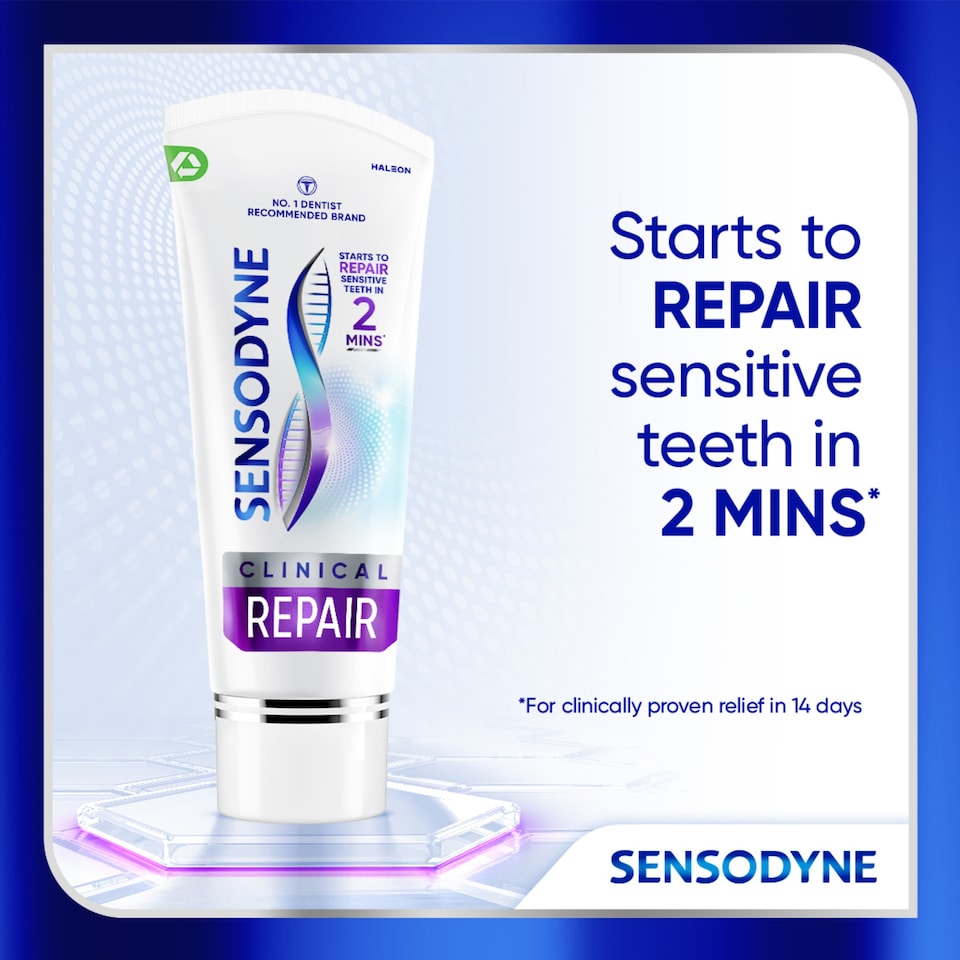 image 1 of Sensodyne Clinical Repair Active White Toothpaste 75ml