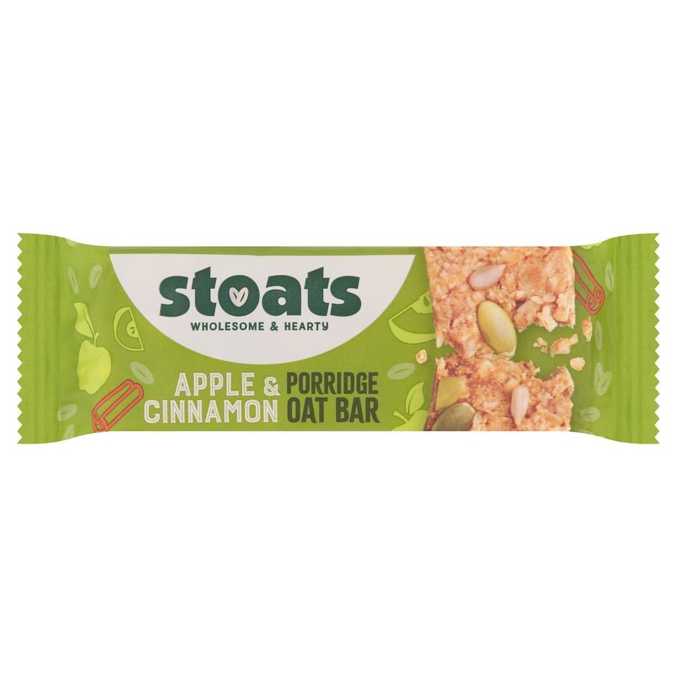 Stoats Apple & Cinnamon Porridge Oat Bar 42G