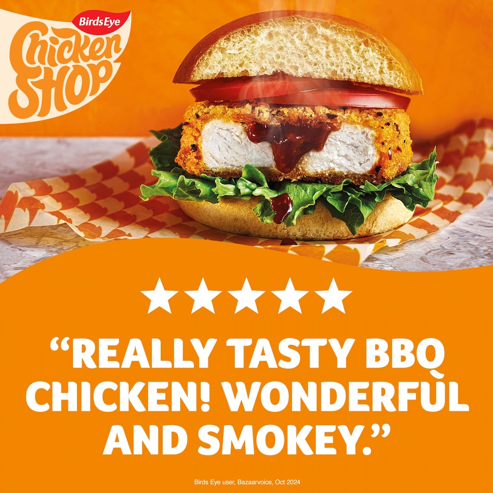 image 1 of Birds Eye Chicken Shop 2 Tennessee Style BBQ Loaded Burgers 250g