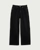 image 4 of F&F High Rise Wide Leg Jeans in Black