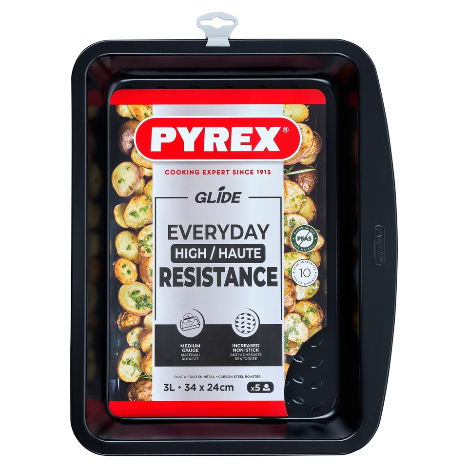 Pyrex Glide Rectangular Roaster 34CM