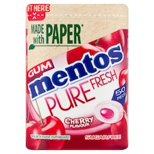 Mentos Pure Fresh Cherry Flavour Gum 50 Pieces 97G