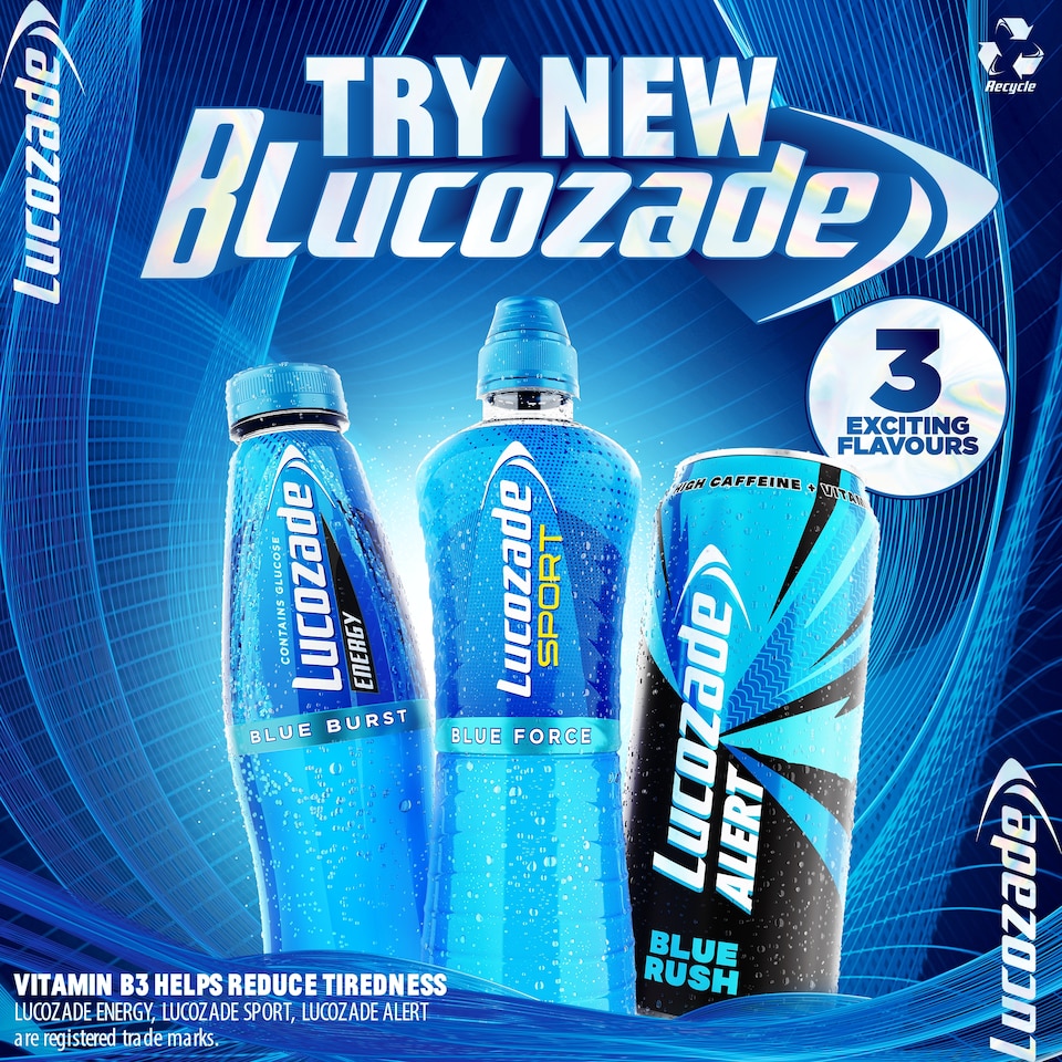 image 1 of Lucozade Alert Blue Rush Energy Drink 500ml