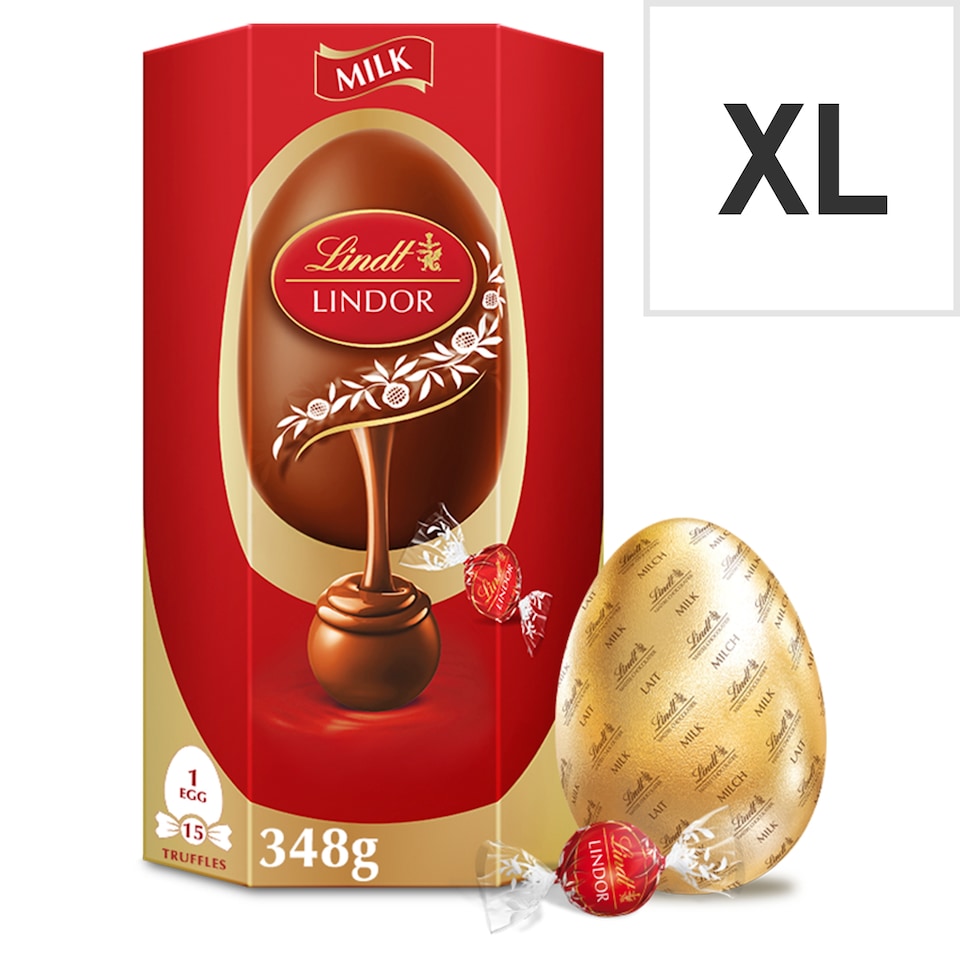 image 1 of Lindt Milk Chocolate Egg With Lindor Milk Truffels 348G
