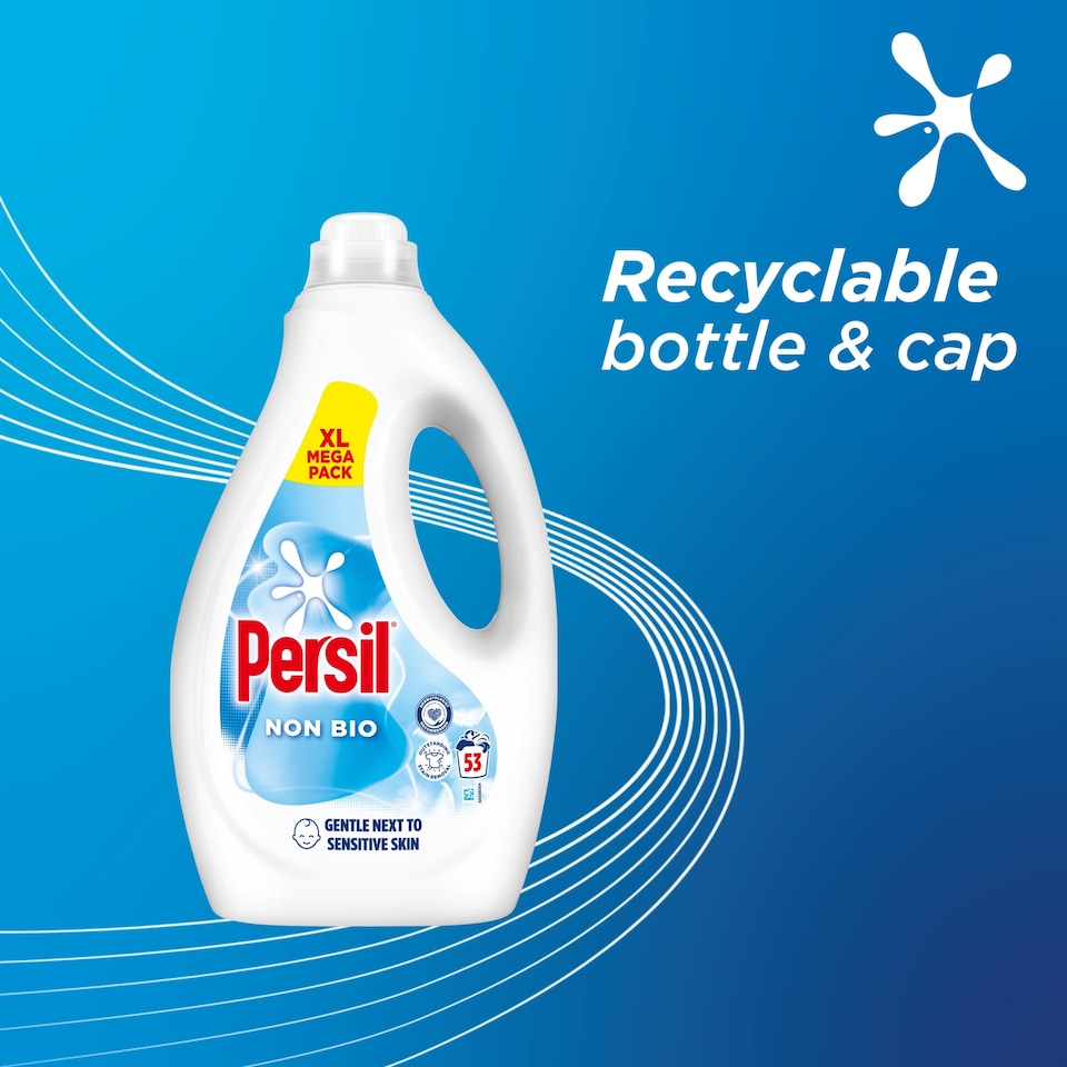 image 1 of Persil Non Bio Laundry Washing Liquid Detergent 53 Washes 1431ml