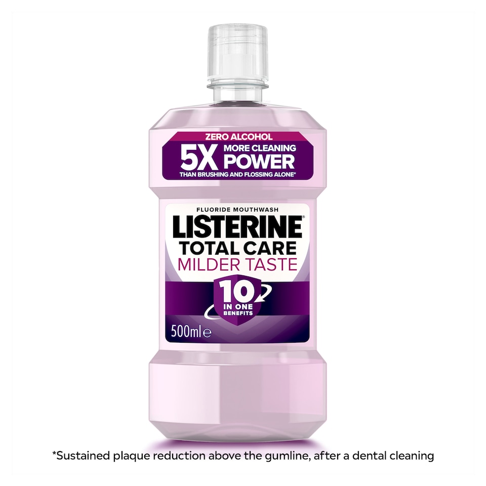 image 1 of Listerine Total Care Milder Taste Zero Alcohol Mouthwash 500ml