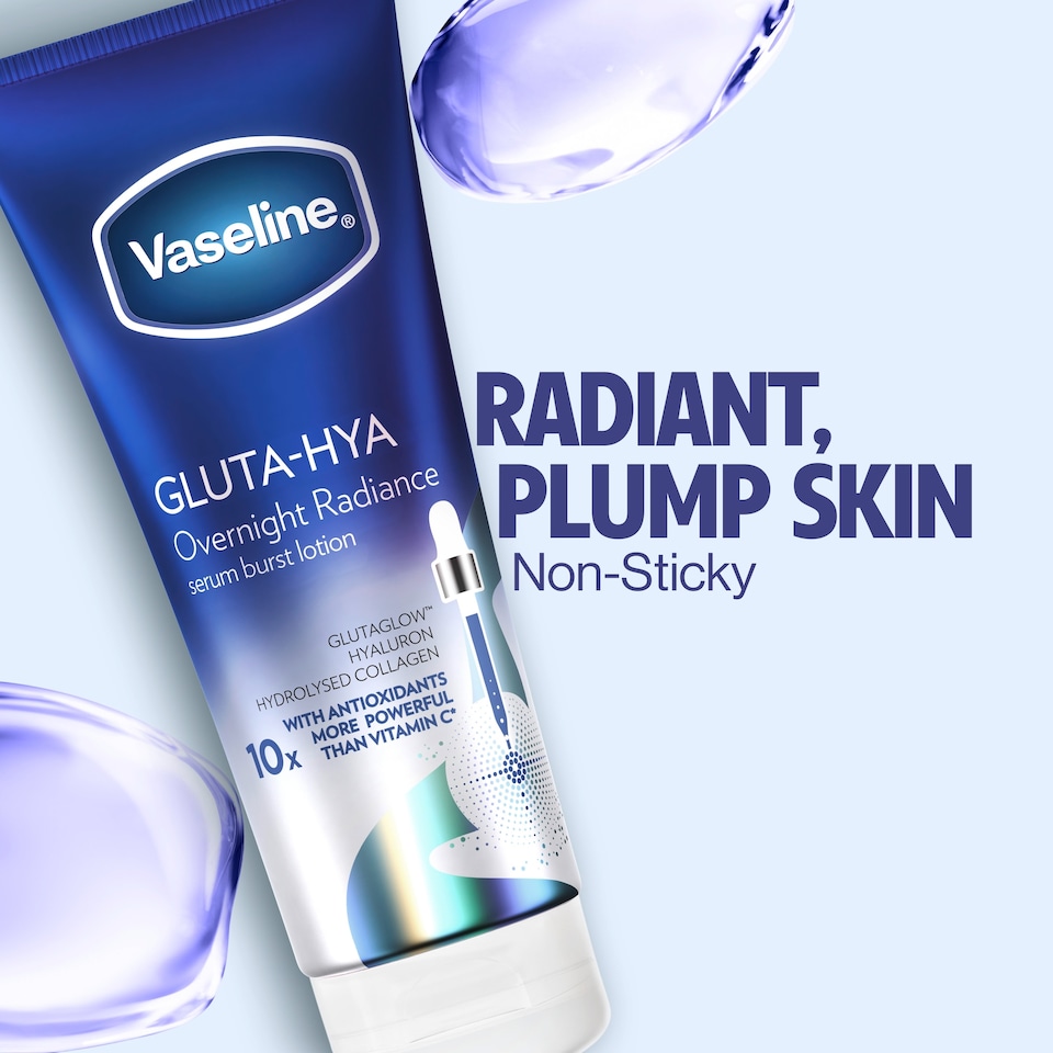 image 1 of Vaseline Gluta-Hya Overnight Radiance Body Lotion Moisturiser 200ml