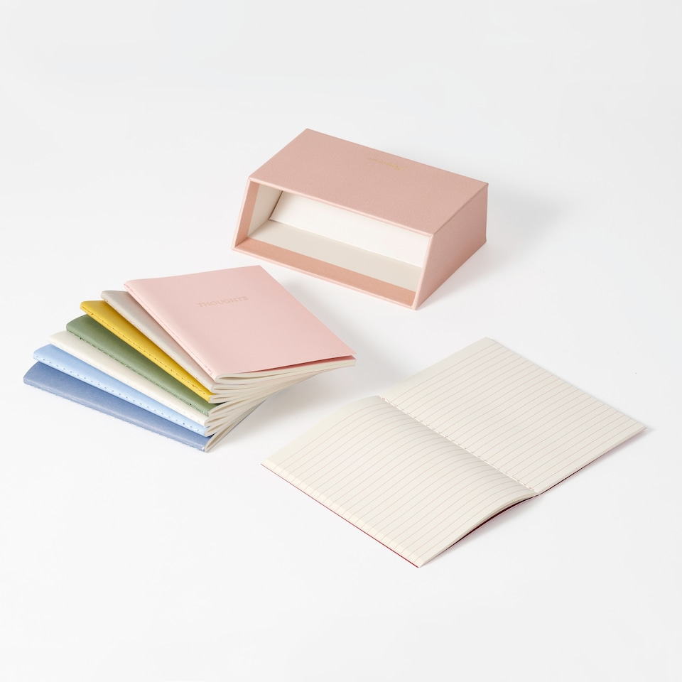 image 1 of Paperchase A6 8pk Notebook Library